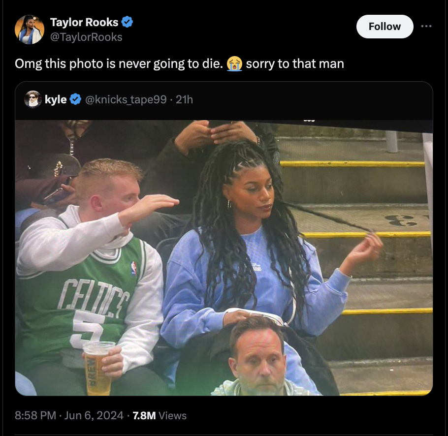 taylor rooks celtics - Taylor Rooks Omg this photo is never going to die. sorry to that man kyle tape9921h Celtics Rew 7.8M Views